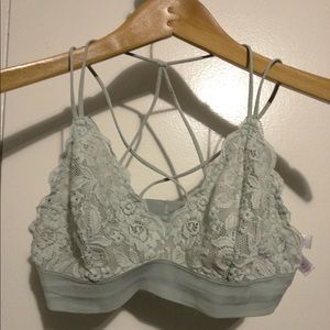 XHILARATION TEAL BRALETTE